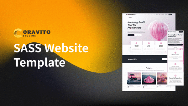 SASS 3D Website Template