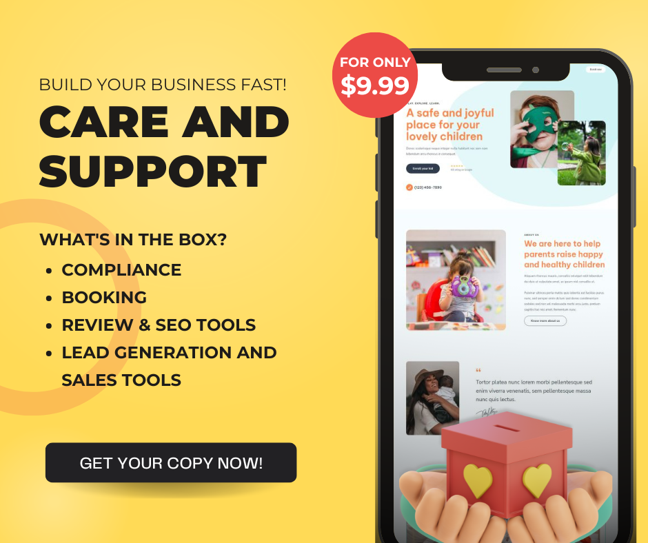 B2B: Care and Support Website-in-a-Box