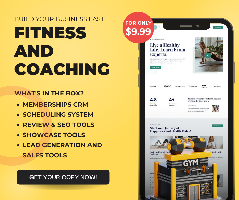 B2B: Fitness and Coaching Website-in-a-Box