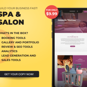 B2B: Spa Salon Website-in-a-Box