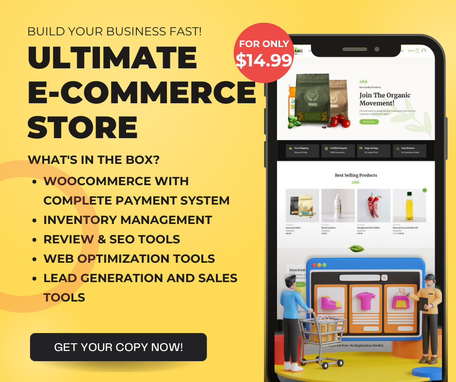 B2B: Ultimate E-commerce Store Website-in-a-Box